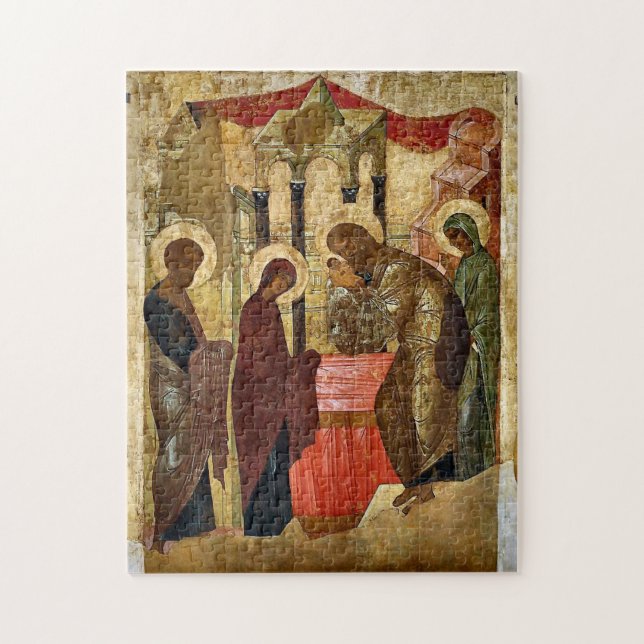 Candlemas Orthodox Christian Icon Jigsaw Puzzle (Vertical)