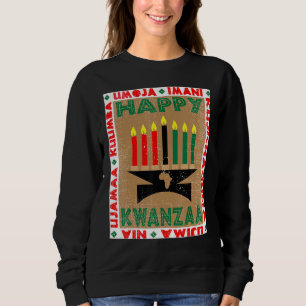 Candles 7 Principles Of Kwanzaa Sweatshirt
