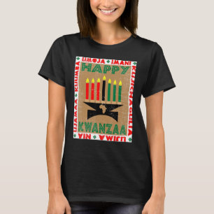 Candles 7 Principles Of Kwanzaa T-Shirt