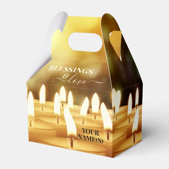 Candles and Blessings Favour Box (Front Side)