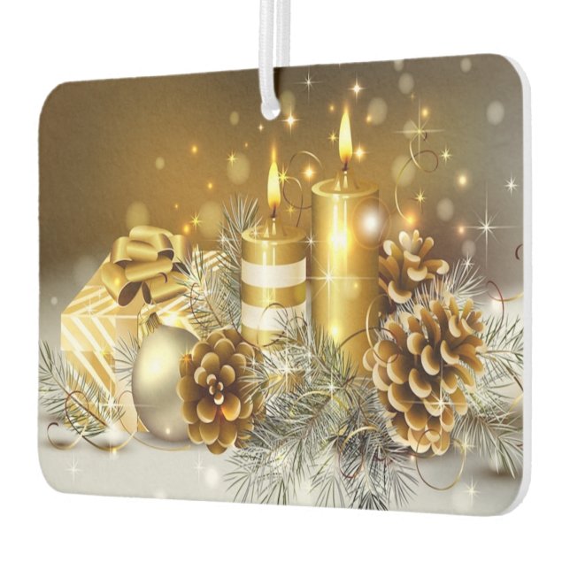 Candles and Cones Car Air Freshener (Left)