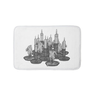 Candles Bath Mat