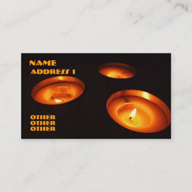 Candles Business Card (Front)