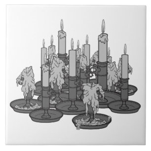 Candles Ceramic Tile