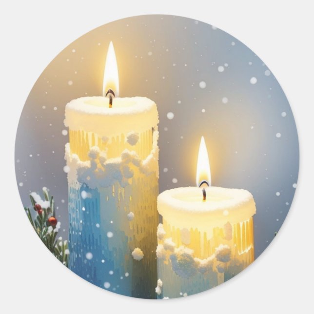 Candles Delight Classic Round Sticker (Front)
