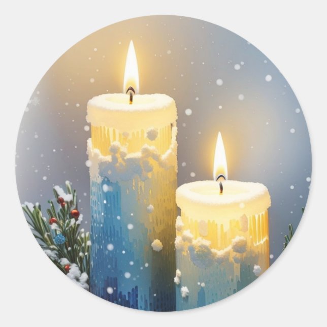 Candles Delight Classic Round Sticker (Front)