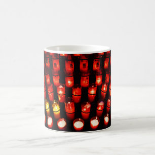 Candles festive design coffee mug