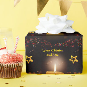 Candles "From (your name) with Love" Wrapping Paper