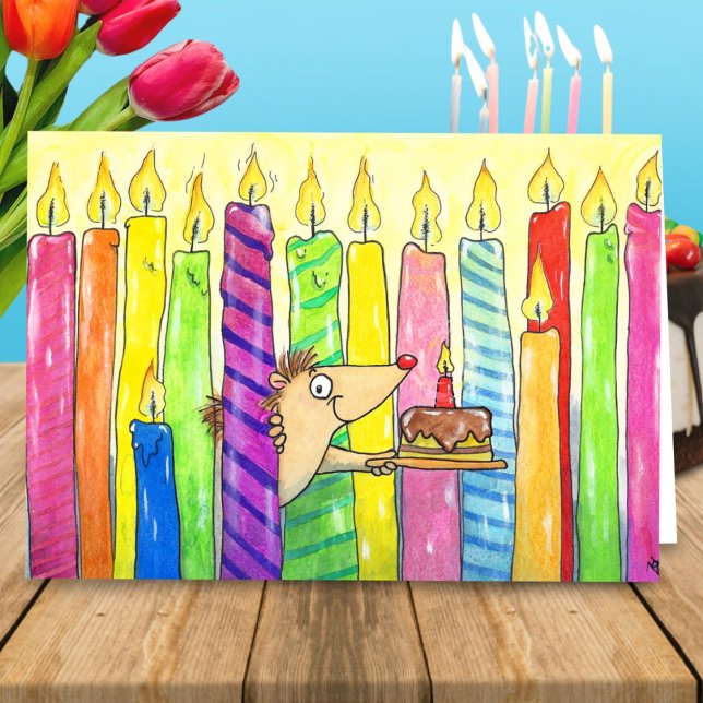 Candles Happy Birthday greeting card by N. Janes (Creator Uploaded)
