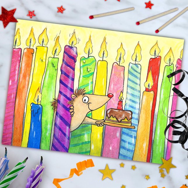 Candles Happy Birthday postcard (Creator Uploaded)