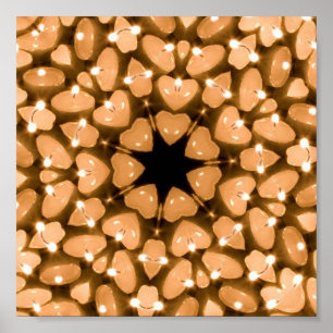 Candles Kaleidoscope Poster