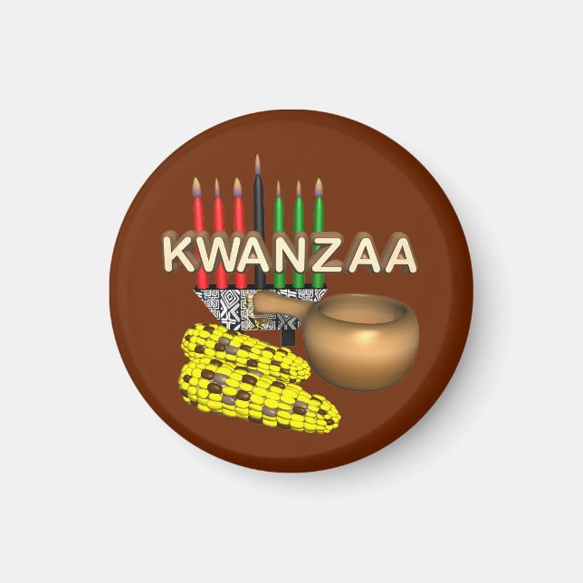 Candles of Kwanzaa - Magnet (Front)