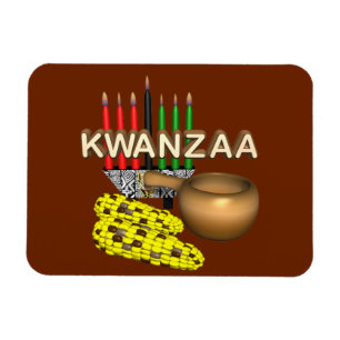 Candles of Kwanzaa - Magnet