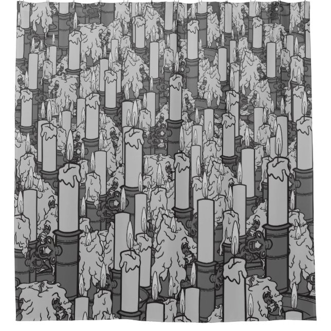 Candles Shower Curtain (Front)