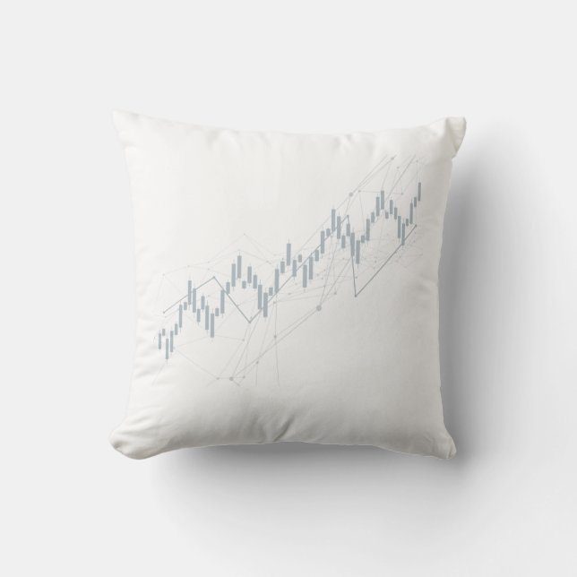 Candlestick chart cushion (Front)