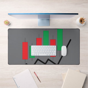 Candlestick Chart Mouse Pad for Stock, Forex & Cry