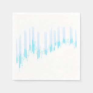 Candlestick chart napkin