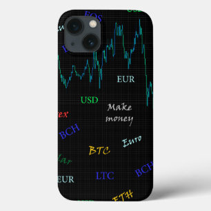 Candlestick Stock Market Chart iPhone 13 Case
