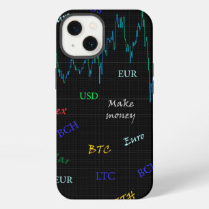 Candlestick Stock Market Chart iPhone 13 Case
