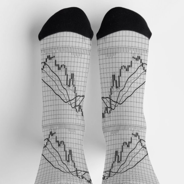 Candlestick Stock Market Chart Socks (Top)