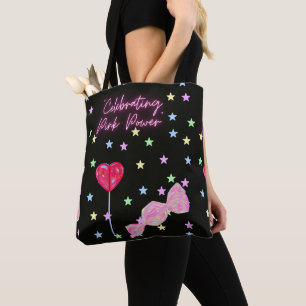 candy 3d image , girly,  fantastic,cartoon tote bag