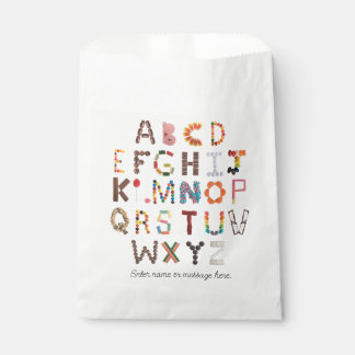 Candy Alphabet | Candy Bar Favour Bag 