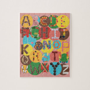Candy Alphabet Puzzle - Learn the ABCs