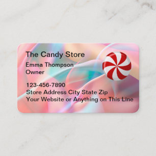Candy And Confectionary Store Business Card