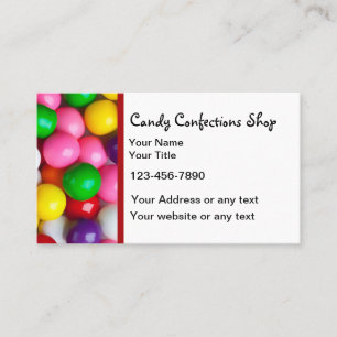 Candy And Confections Business Card Template