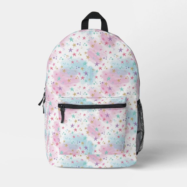 Candy and Sugar Pattern Printed Backpack (Front)