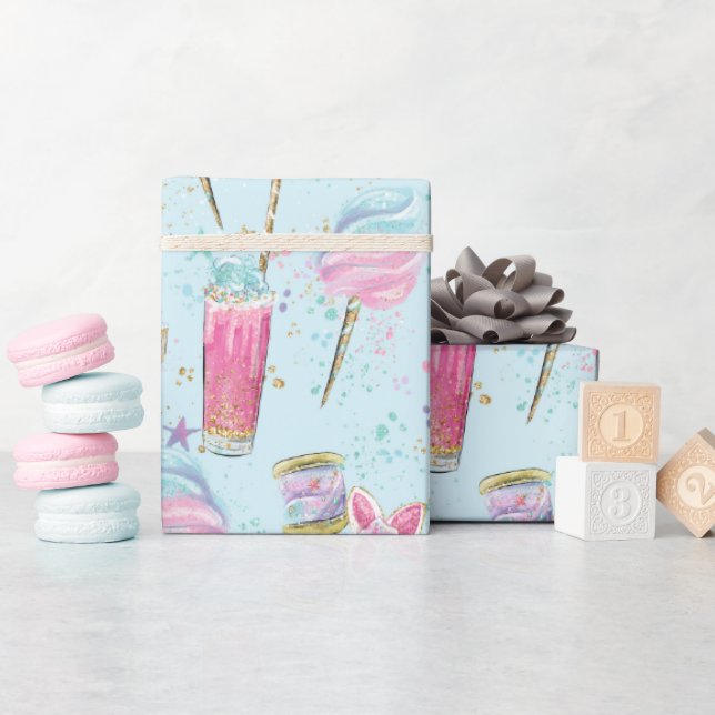 Candy and Sugar Pattern Wrapping Paper (Baby Shower)
