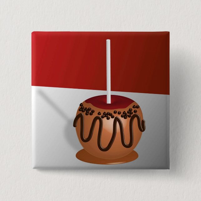 Candy Apple 15 Cm Square Badge (Front)