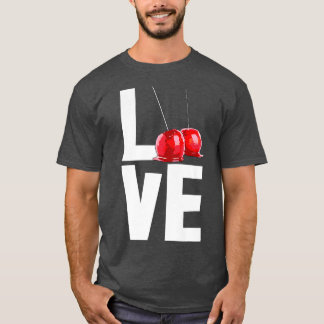 Candy Apple Love Funny Candy Dessert Women 26 T-Shirt