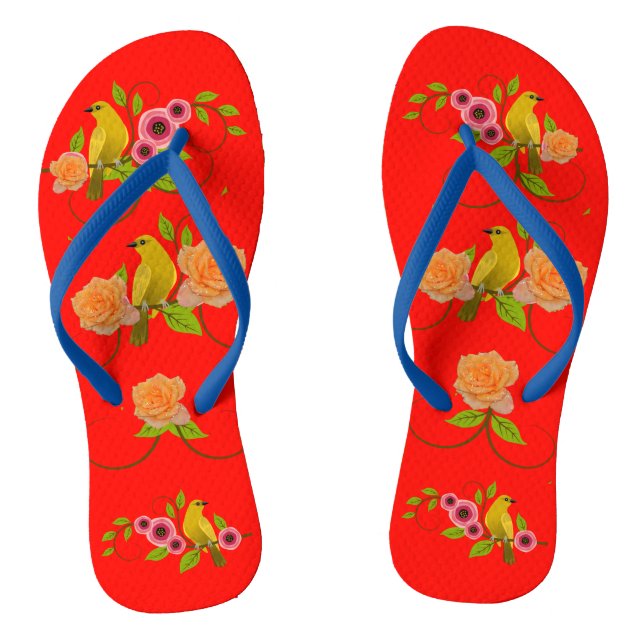 Candy Apple Pool Beach Thongs (Footbed)