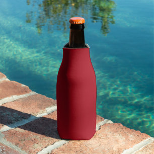 Candy Apple Red Autumn Fall Season Solid Colour Bottle Cooler