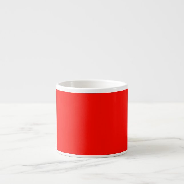 Candy Apple Red Background Espresso Cup (Front)