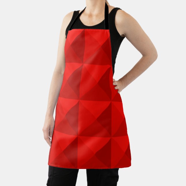 Candy Apple Red Pyramids  Apron (Insitu)