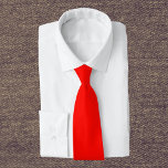 Candy Apple Red Solid Color Tie<br><div class="desc">Candy Apple Red Solid Color. A bold and eye-catching,  vibrant shade of red that exudes energy and passion. This intense color is sure to make a statement and capture attention. Perfect for holiday themes,  Candy Apple Red brings a festive and joyful spirit to your celebrations.</div>