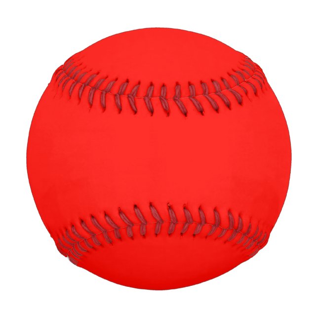 Candy Apple Red Solid Colour Baseball (Front)