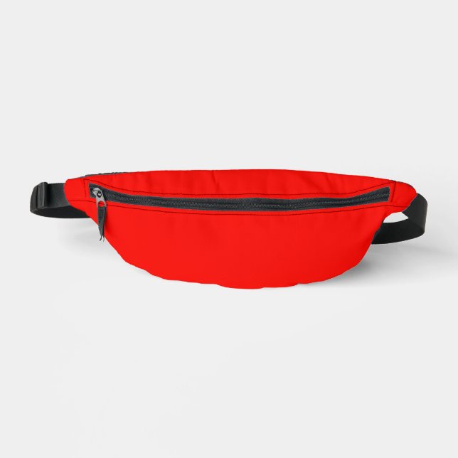 Candy Apple Red Solid Colour Bum Bags (Front)