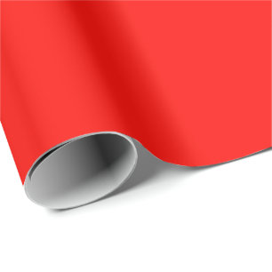 Candy Apple Red Solid Colour   Classic   Elegant Wrapping Paper