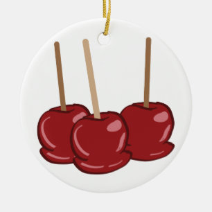 Candy Apples Ceramic Ornament