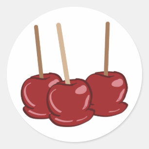 Candy Apples Classic Round Sticker