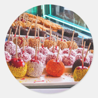 Candy Apples - Coney Island, NYC Classic Round Sticker
