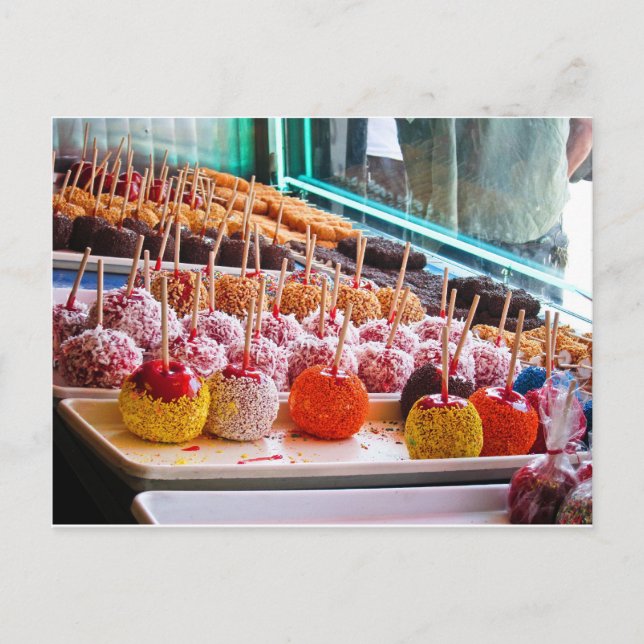 Candy Apples - Coney Island, NYC Postcard (Front)
