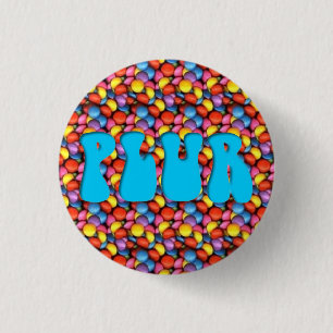 Candy Aqua "PLUR" Pin