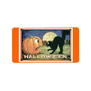 Candy Bag Halloween Label