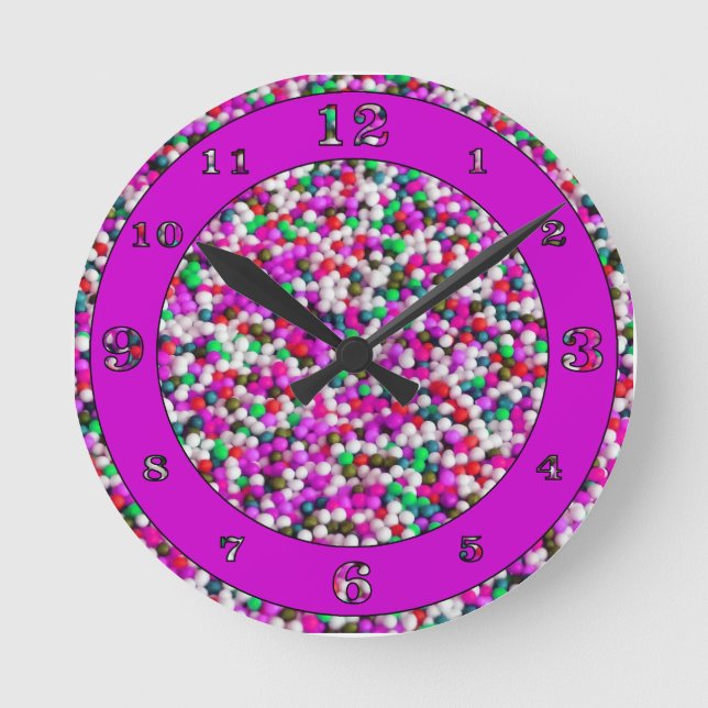 Candy Balls 2 Round Clock (Front)