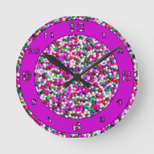 Candy Balls 2 Round Clock