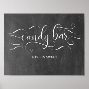 Candy Bar Wedding Day Sign